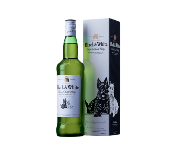 BLACK & WHITE OLD SCOTCH WHY 750ML (GIFT PACK)