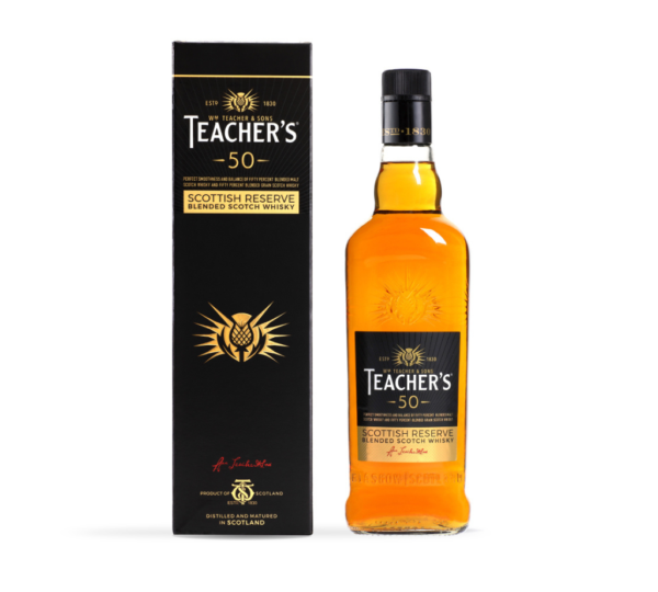 TEACHERS 50 SCOTCH (GIFT PACK) 750ML