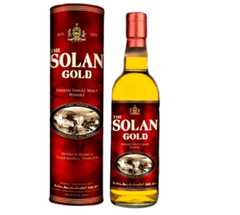 THE SOLAN GOLD INDIAN SINGLE MALT WHISKY 750ML