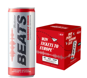 BUDWEISER BEATS ENERGY DRINK 250ML